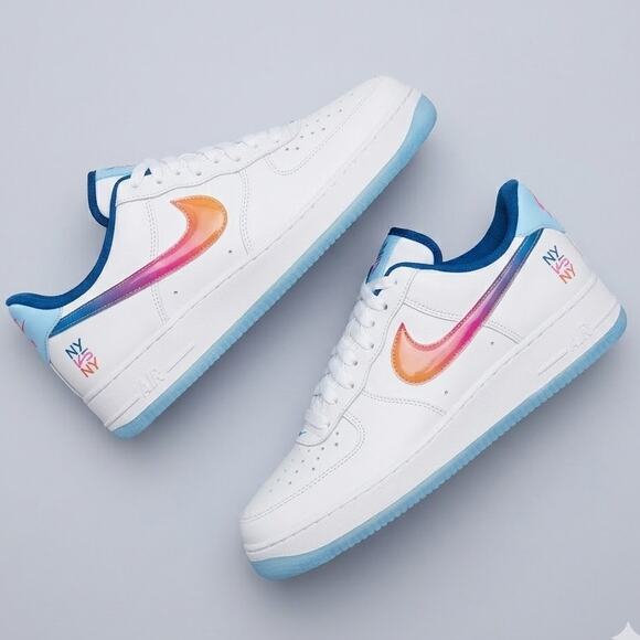 Nike Air Force 1 Low NY vs. NY White Gradient Swoosh Men\'s Size 12 - NEW main image 4